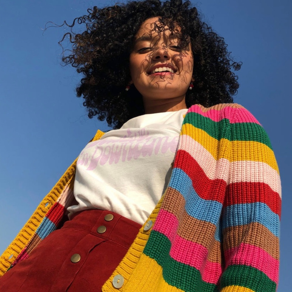 ban.do Multicolor Striped Cardigan